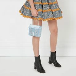 Lulu Guinness BAGS SEA BLUE NO.12 PORTOBELLO HOUSE HANDBAG