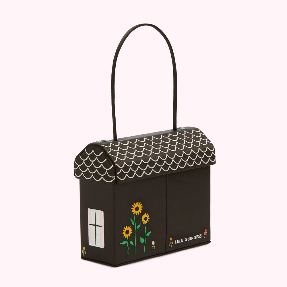 Lulu Guinness BAGS BLACK NO.8 PORTOBELLO HOUSE HANDBAG 4 Lulu Guinness BAGS BLACK NO.8 PORTOBELLO HOUSE HANDBAG