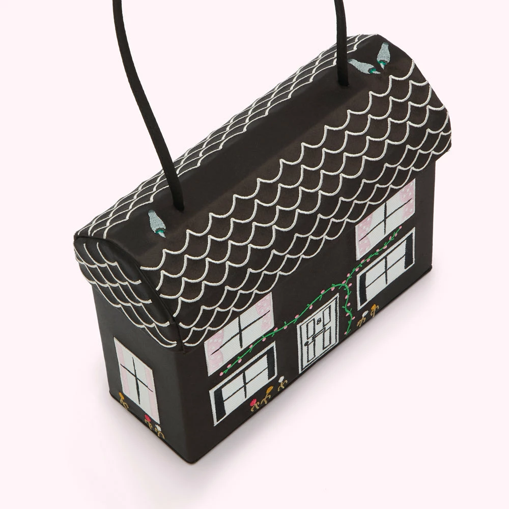 Lulu Guinness BAGS BLACK NO.8 PORTOBELLO HOUSE HANDBAG 5 Lulu Guinness BAGS BLACK NO.8 PORTOBELLO HOUSE HANDBAG