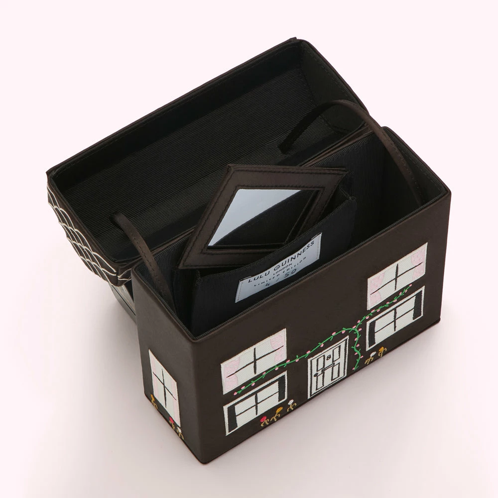 Lulu Guinness BAGS BLACK NO.8 PORTOBELLO HOUSE HANDBAG 7 Lulu Guinness BAGS BLACK NO.8 PORTOBELLO HOUSE HANDBAG