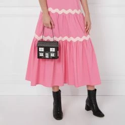 Lulu Guinness BAGS BLACK NO.8 PORTOBELLO HOUSE HANDBAG 15 Lulu Guinness BAGS BLACK NO.8 PORTOBELLO HOUSE HANDBAG