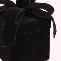 Lulu Guinness BLACK VELVET PRESENT CLUTCH BAG BAGS 13 Lulu Guinness BLACK VELVET PRESENT CLUTCH BAG BAGS