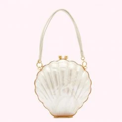 Lulu Guinness BAGS IVORY SHELL CLUTCH BAG
