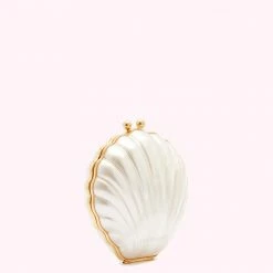 Lulu Guinness BAGS IVORY SHELL CLUTCH BAG