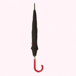 Lulu Guinness BLACK RED RASPBERRY MARKER PEN LIP UMBRELLA Timeless Black 7 Lulu Guinness BLACK RED RASPBERRY MARKER PEN LIP UMBRELLA Timeless Black