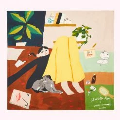 Lulu Guinness MULTI CHARLOTTE MEI SQUARE SCARF