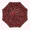 Lulu Guinness BLACK RED RASPBERRY MARKER PEN LIP UMBRELLA Timeless Black