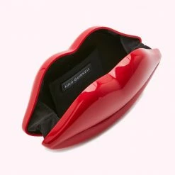 Lulu Guinness BAGS RED LIPS SMALL CLUTCH BAG