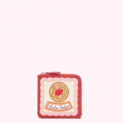 Lulu Guinness LULU RED LULU DODGER COIN PURSE Statement Red