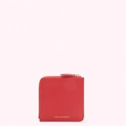 Lulu Guinness LULU RED LULU DODGER COIN PURSE Statement Red