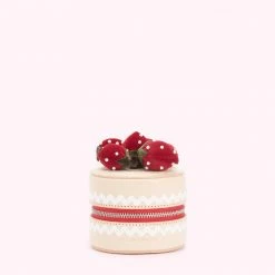 Lulu Guinness ACCESSORIES NATURAL SMALL VICTORIA SPONGE JEWELLERY BOX