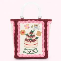 Lulu Guinness PEONY HIGH TEA BIBI TOTE BAG BAGS