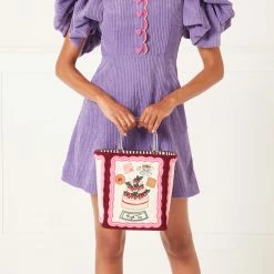 Lulu Guinness PEONY HIGH TEA BIBI TOTE BAG BAGS