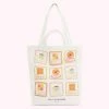 Lulu Guinness NATURAL HIGH TEA PRINT JEAN TOTE BAG