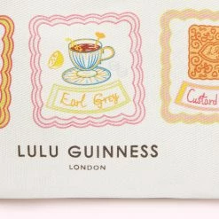 Lulu Guinness NATURAL HIGH TEA PRINT JEAN TOTE BAG