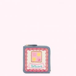 Lulu Guinness SEAL BATTENBURG COIN PURSE