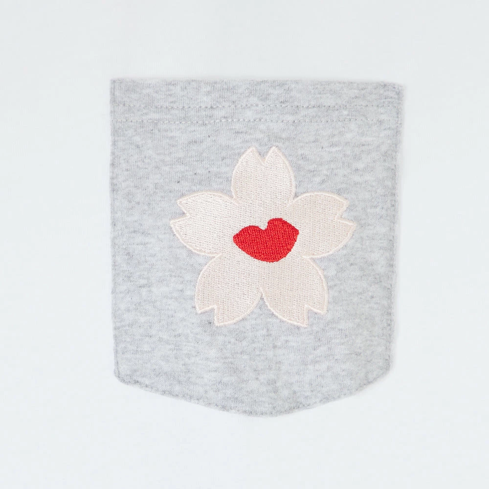 Lulu Guinness CHALK BLOSSOM POCKET MACIE T-SHIRT 5 Lulu Guinness CHALK BLOSSOM POCKET MACIE T-SHIRT
