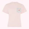 Lulu Guinness BLUSH BLOSSOM POCKET MACIE T-SHIRT Pink, Forever