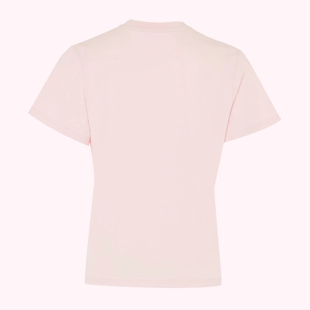 Lulu Guinness BLUSH BLOSSOM POCKET MACIE T-SHIRT Pink, Forever 4 Lulu Guinness BLUSH BLOSSOM POCKET MACIE T-SHIRT Pink, Forever