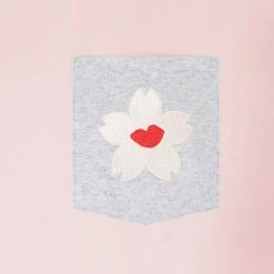 Lulu Guinness BLUSH BLOSSOM POCKET MACIE T-SHIRT Pink, Forever 7 Lulu Guinness BLUSH BLOSSOM POCKET MACIE T-SHIRT Pink, Forever