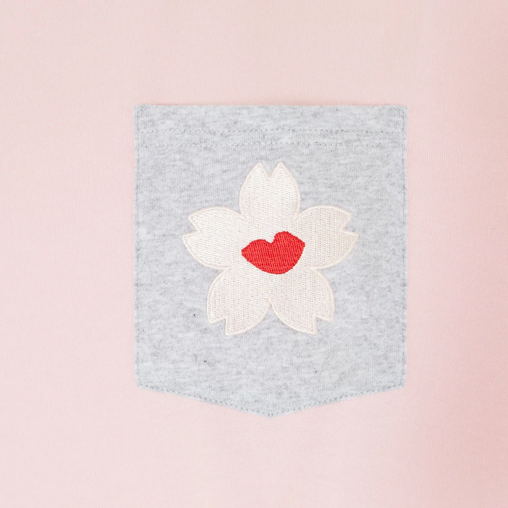 Lulu Guinness BLUSH BLOSSOM POCKET MACIE T-SHIRT Pink, Forever 5 Lulu Guinness BLUSH BLOSSOM POCKET MACIE T-SHIRT Pink, Forever