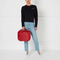 Lulu Guinness RED LIPS VANITY CASE Statement Red