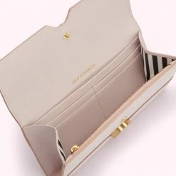 Lulu Guinness BLUSH ENAMEL LIP CORA WALLET Pink, Forever