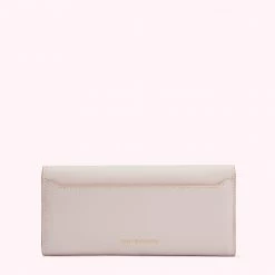 Lulu Guinness BLUSH ENAMEL LIP CORA WALLET Pink, Forever
