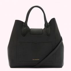 Lulu Guinness BLACK LEATHER LUELLA HANDBAG
