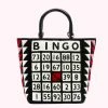 Lulu Guinness BLACK BINGO BIBI TOTE BAGS