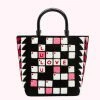 Lulu Guinness BAGS BLACK CROSSWORD BIBI TOTE
