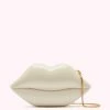 Lulu Guinness NUDE MEDIUM LIPS CLUTCH BAG