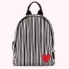 Lulu Guinness HEART AND STRIPES NYLON SADIE BACKPACK BAGS