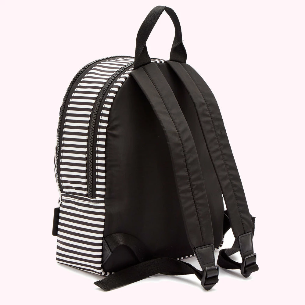 Lulu Guinness HEART AND STRIPES NYLON SADIE BACKPACK BAGS 4 Lulu Guinness HEART AND STRIPES NYLON SADIE BACKPACK BAGS