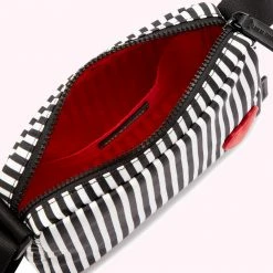 Lulu Guinness HEART AND STRIPES BESSIE NYLON CROSS BODY BAG