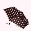 Lulu Guinness ACCESSORIES RED AND BLACK POLKA DOT LIPS UMBRELLA