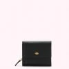 Lulu Guinness BLACK LEATHER JODIE WALLET