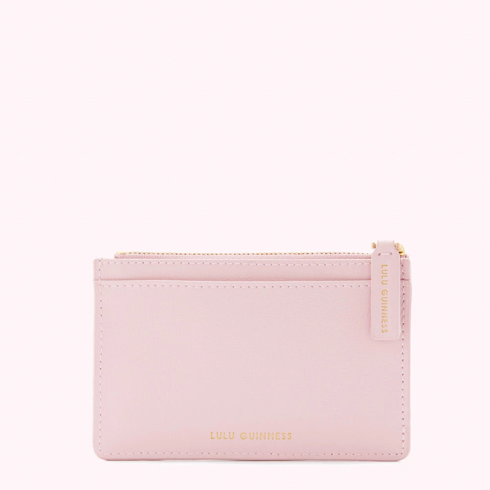 Lulu Guinness Pink, Forever BLOSSOM PINK LEATHER DICE LOTTIE POUCH 4 Lulu Guinness Pink, Forever BLOSSOM PINK LEATHER DICE LOTTIE POUCH