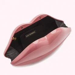 Lulu Guinness ANTIQUE ROSE LIPS CLUTCH BAG BAGS