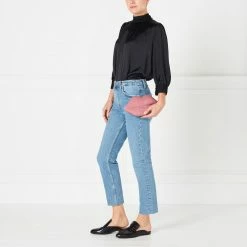 Lulu Guinness ANTIQUE ROSE LIPS CLUTCH BAG BAGS