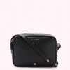 Lulu Guinness BLACK LEATHER COLE CROSS BODY BAG