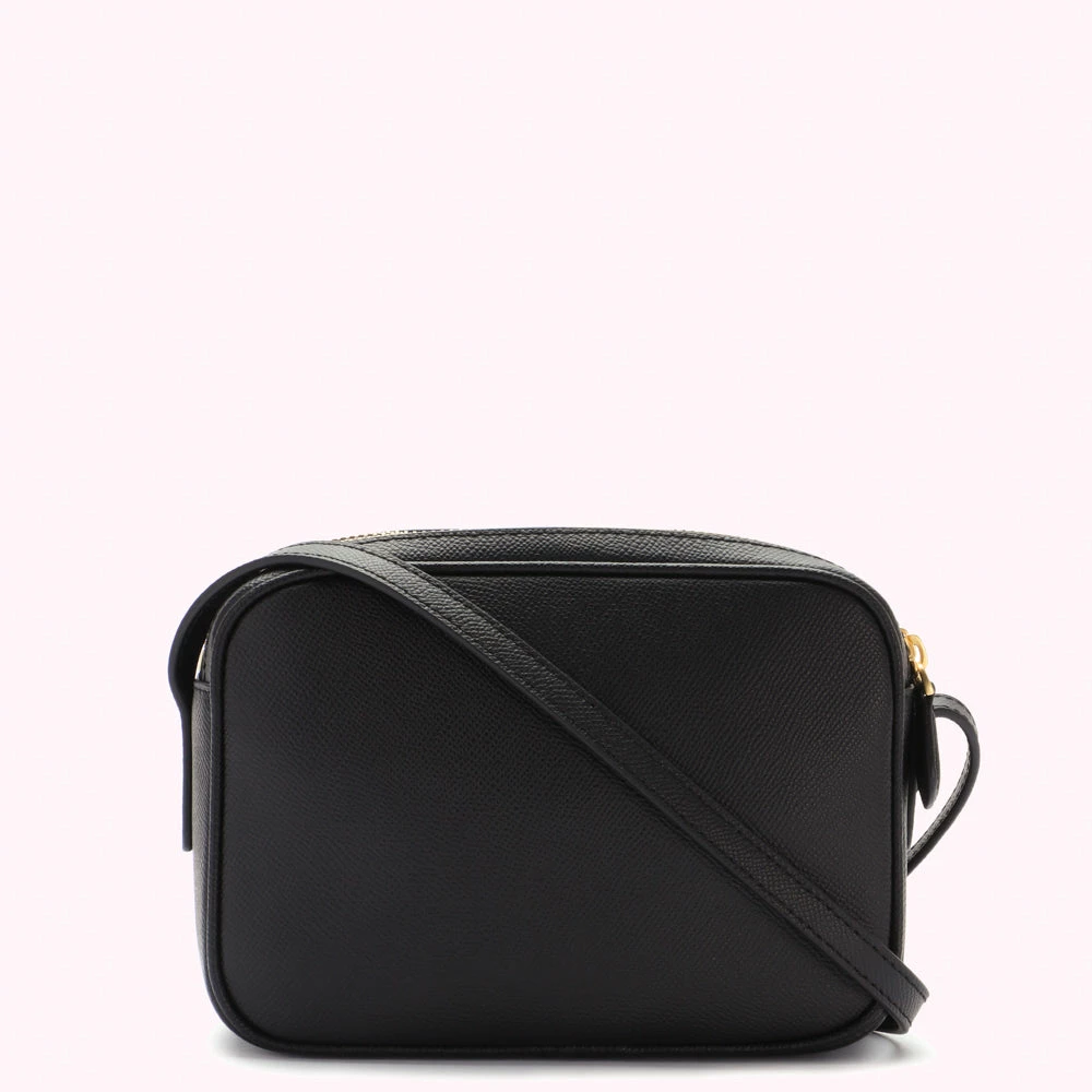 Lulu Guinness BLACK LEATHER COLE CROSS BODY BAG 4 Lulu Guinness BLACK LEATHER COLE CROSS BODY BAG