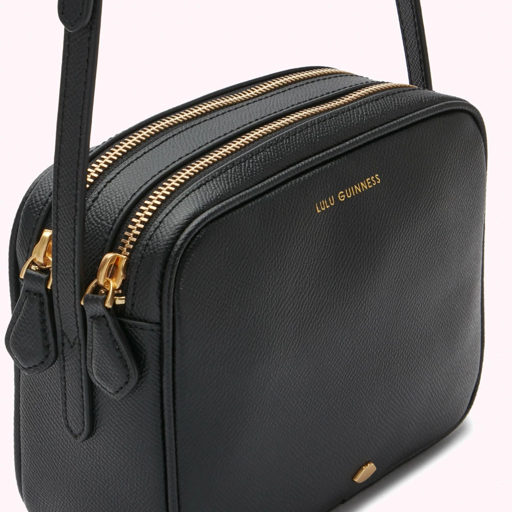 Lulu Guinness BLACK LEATHER COLE CROSS BODY BAG 6 Lulu Guinness BLACK LEATHER COLE CROSS BODY BAG