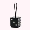 Lulu Guinness BLACK DICE CLUTCH BAG 1 Lulu Guinness BLACK DICE CLUTCH BAG