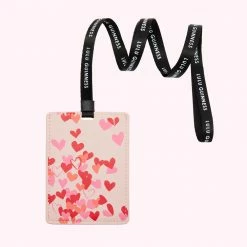 Lulu Guinness BLOSSOM CONFETTI HEARTS LANYARD