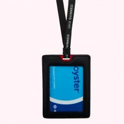 Lulu Guinness BLACK HEARTS LANYARD