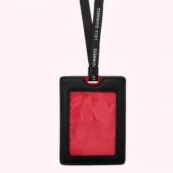 Lulu Guinness BLACK HEARTS LANYARD