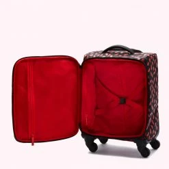 Lulu Guinness HANDPAINTED LIPS FELICITY CASE Timeless Black