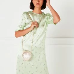 Lulu Guinness BAGS IVORY SHELL CLUTCH BAG