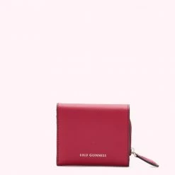 Lulu Guinness RASPBERRY LIP PIN JODIE WALLET